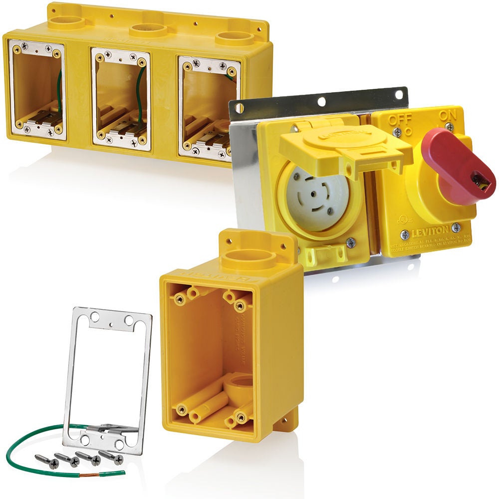 Agrupación de cajas FD con cajas Wetguard en PVC rígido y acero inoxidable