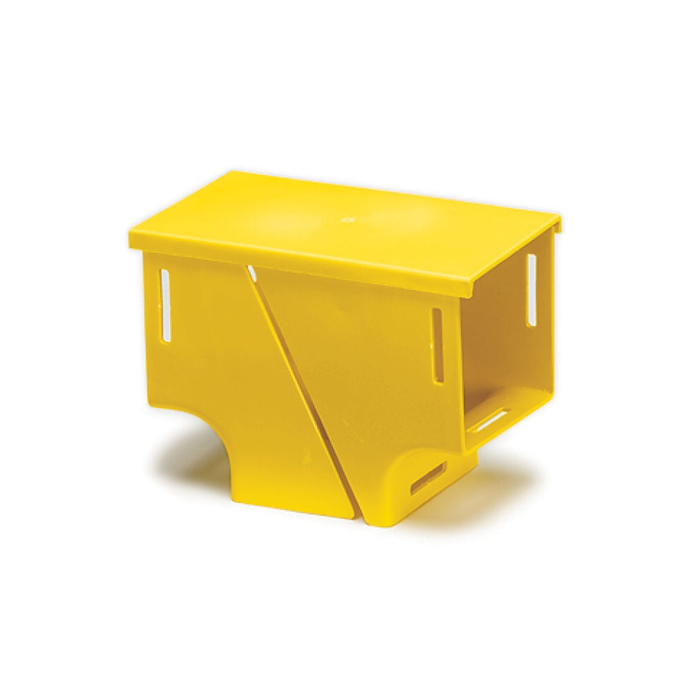 Conexiones en T verticales de canalización de fibra