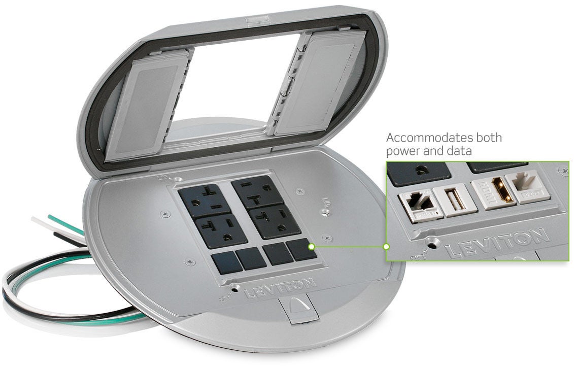 Poke-Through - Precableado