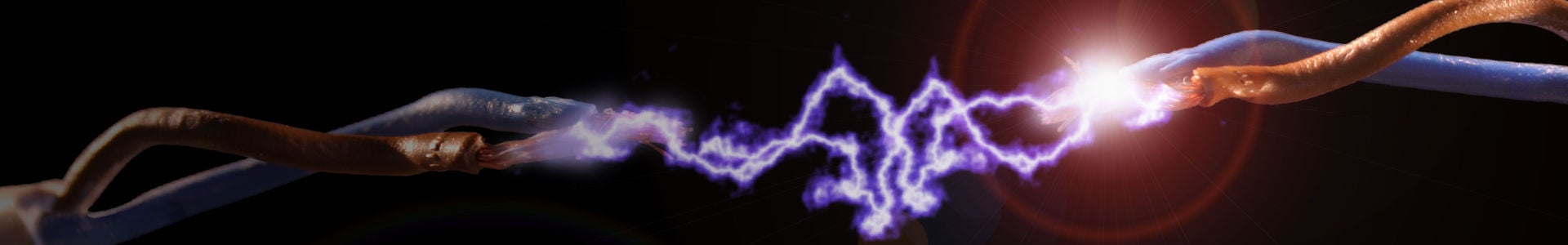 Arco de cableado eléctrico expuesto