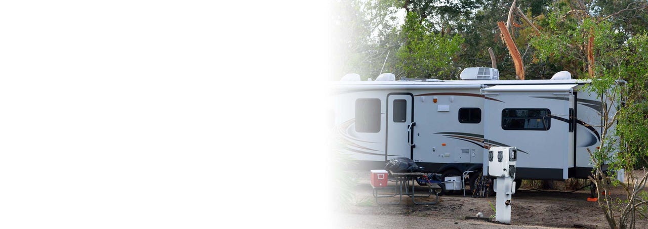 Cabezal frente a vehículo recreativo