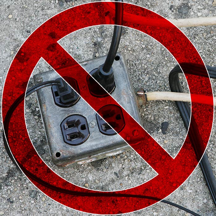 Cables eléctricos defectuosos